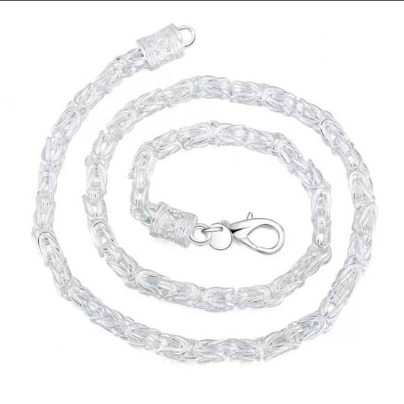 DOTEFFIL 925 Sterling Silver 18 Inch Faucet Chain Necklace - Picture 4 of 11
